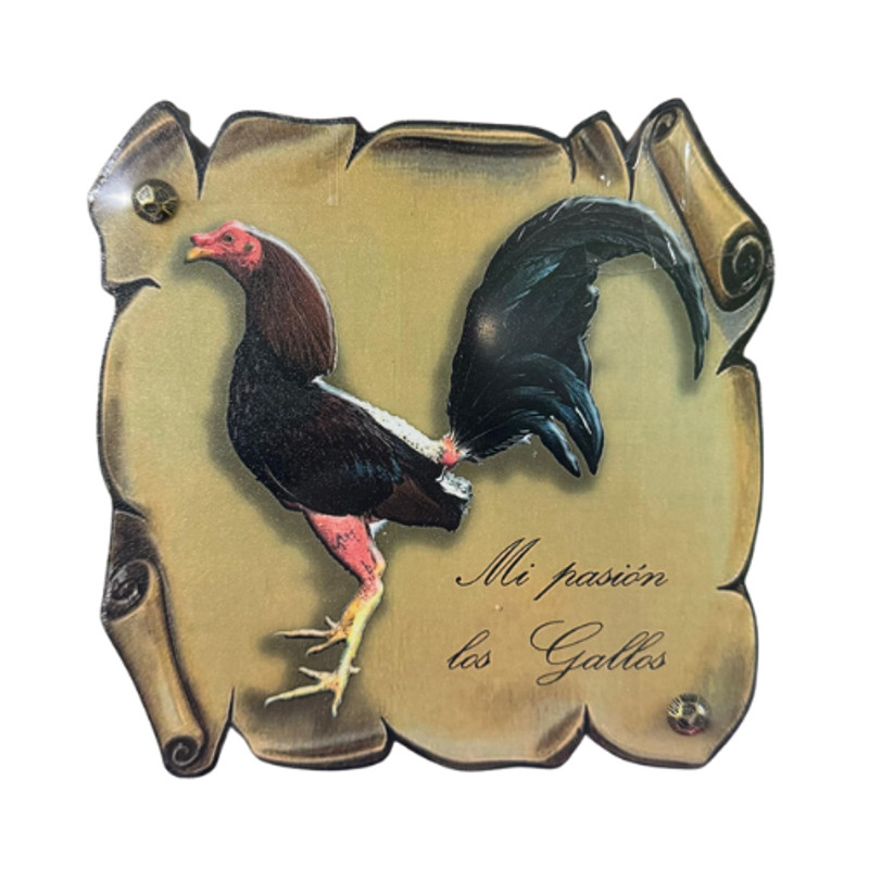 Cuadro gallos 20x25