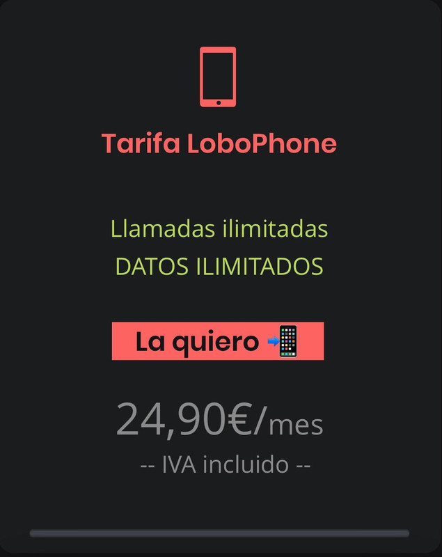 Tarifa móvil LoboPhone